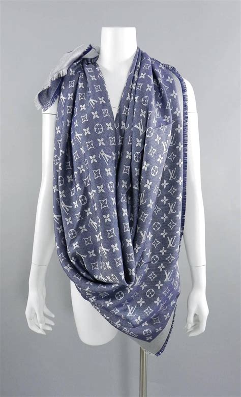 louis vuitton scarf items|Louis Vuitton denim scarf.